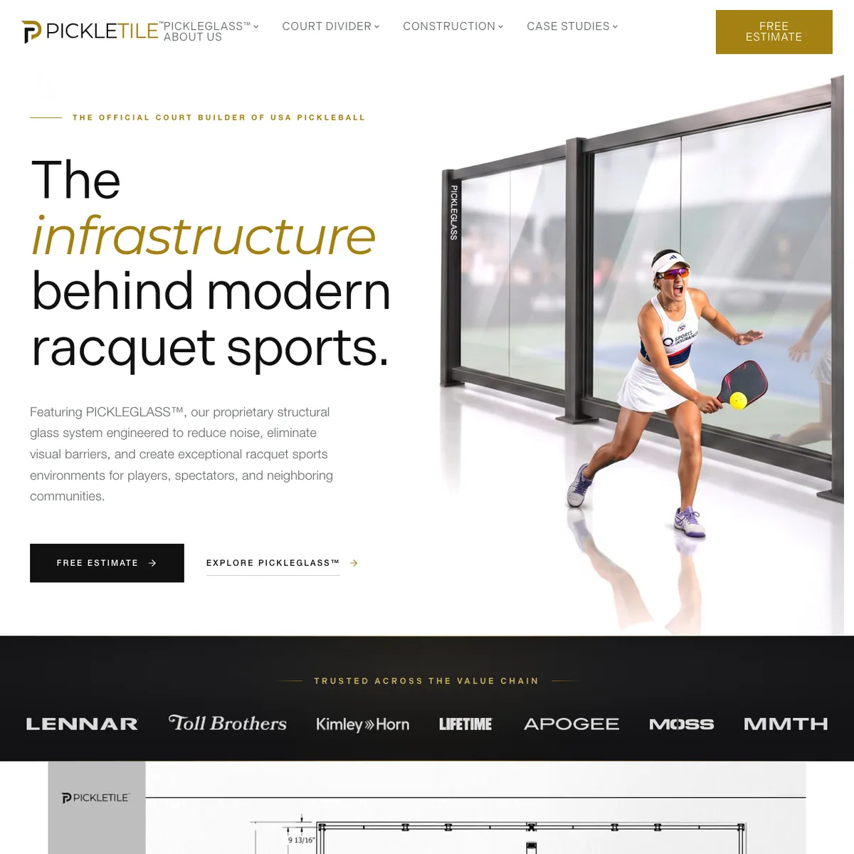 The PICKLETILE website home page