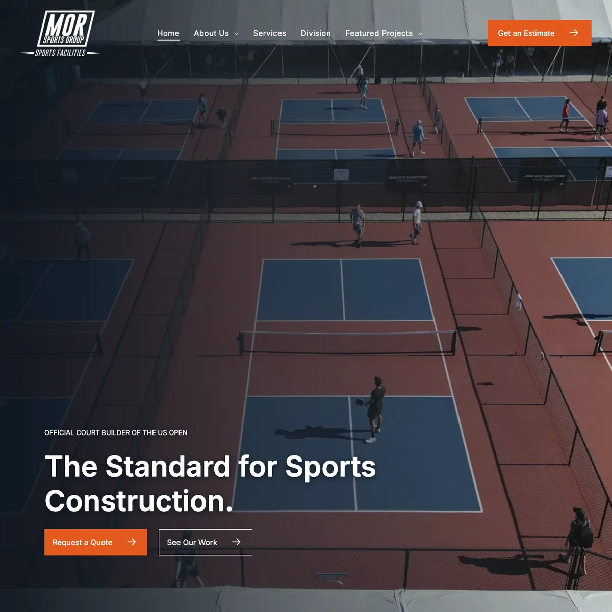 The Mor-Sports Group website home page