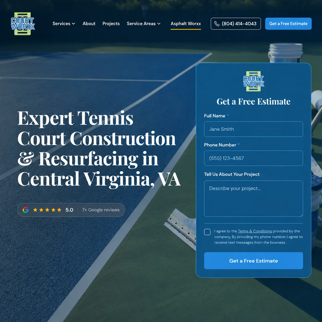 Court Worxx | Tennis & Pickleball Courts in VA